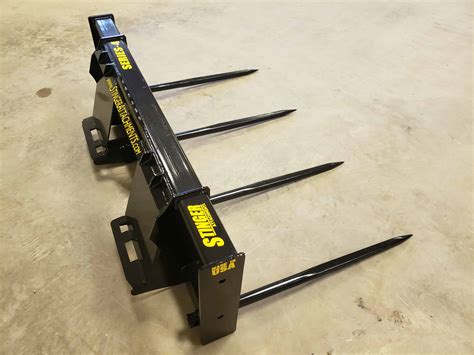 square bale spear for skid steer|replacement bale spears.